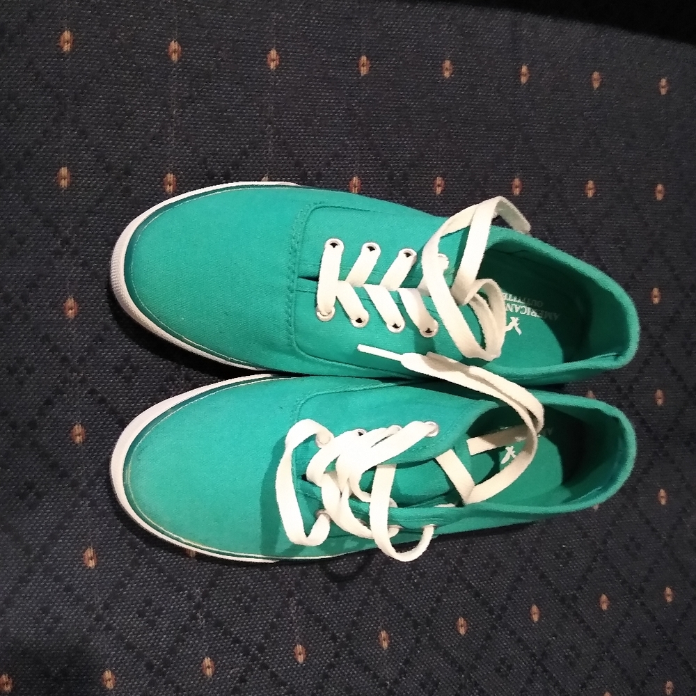 American Eagle turquoise teal blue green Sneakers Shoes vgc
